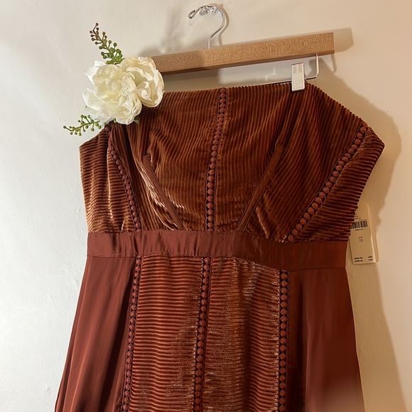 Anthropologie Velvet Asymmetrical Dress - Picture 14 of 15